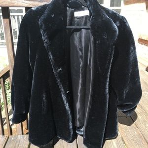 *Vintage Faux Fur Coat Jacket Size Medium